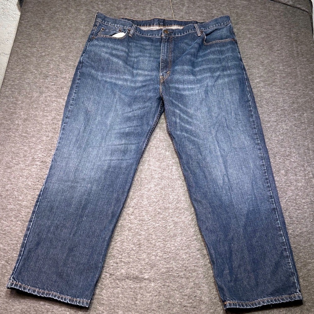 Levis Jeans 550 Mens 46x30 Blue Straight Leg Casual Vintage Relaxed Everyday